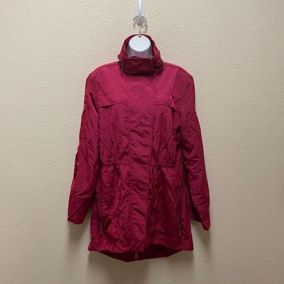 Myanorak Magenta Crinkle Nylon Jacket Small - Picture 1 of 6